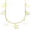 Collares con Dije 04.336.0184.2.16 Plata Rodinada, Diseño de Estrella, Pulido, Dorado