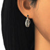 Argolla Pequeña 02.210.0298.3.15 Oro Laminado, con Zirconia Cubica Negro y Blanca, Pulido, Dorado