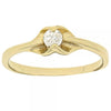 Anillo Multi Piedra 5.166.027.06 Oro Laminado, Diseño de Solitario, con Zirconia Cubica Blanca, Pulido, Dorado
