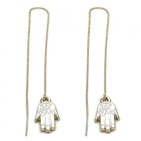 Arete Violador 5.114.012 Oro Laminado, Diseño de Manos, Dorado