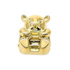 Dije Love Link 05.179.0044 Oro Laminado, Diseño de Osito, Dorado