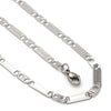 Collar y Pulso 04.113.0042.24 Acero Inoxidable, Diseño de Llave Griega, Diamantado, Acero