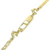 Pulsera con Placa 03.63.2142.06 Oro Laminado, Diseño de Delfin, Pulido, Dorado