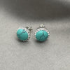 Arete Dormilona 02.399.0046 Plata Rodinada, con Perla Light Turquoise, Pulido, Plateado