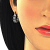 Argolla Pequeña 02.210.0295.5.15 Rodio Laminado, con Zirconia Cubica Negro y Blanca, Pulido, Rodinado