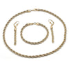 Collar y Pulso 06.372.0065 Oro Laminado, Diseño de Chunky, Pulido, Dorado
