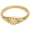 Anillo Elegante 01.63.0568.08 Oro Laminado, Diseño de Flor, Diamantado, Dorado