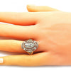 Anillo Elegante 01.380.0023.08 Oro Laminado, Diseño de Guadalupe, Pulido, Dorado