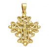 Dije Religioso 5.188.002 Oro Laminado, Diseño de Crucifijo, Dorado