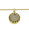 Collares con Dije 04.358.0016.20 Oro Laminado, Pulido, Dorado