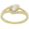Anillo Multi Piedra 5.165.035.06 Oro Laminado, con Zirconia Cubica Blanca, Pulido, Dorado