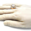 Anillo de Hombre 01.266.0016.3.12 Oro Laminado, con Zirconia Cubica Blanca y Micro PaveBlanca, Pulido, Dorado