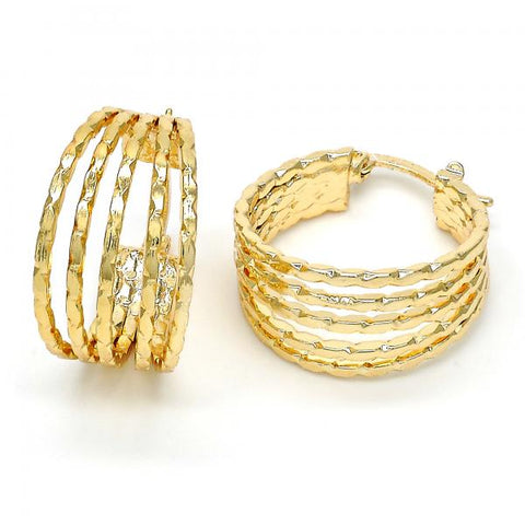 Argolla Pequeña 02.170.0139.20 Oro Laminado, Pulido, Dorado