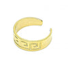 Anillo del Pie 01.117.0009 Oro Laminado, Diseño de Ojo Griego, Pulido, Dorado
