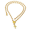 Rosario Mediano 03.16.0021 Oro Laminado, Diseño de Caridad del Cobre y Crucifijo, Diseño de Caridad del Cobre, Dorado