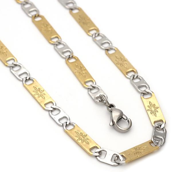 Collar y Pulso 04.113.0039.24 Acero Inoxidable, Diseño de Mariner, Diamantado, Dos Tonos