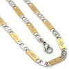 Collar y Pulso 04.113.0039.24 Acero Inoxidable, Diseño de Mariner, Diamantado, Dos Tonos