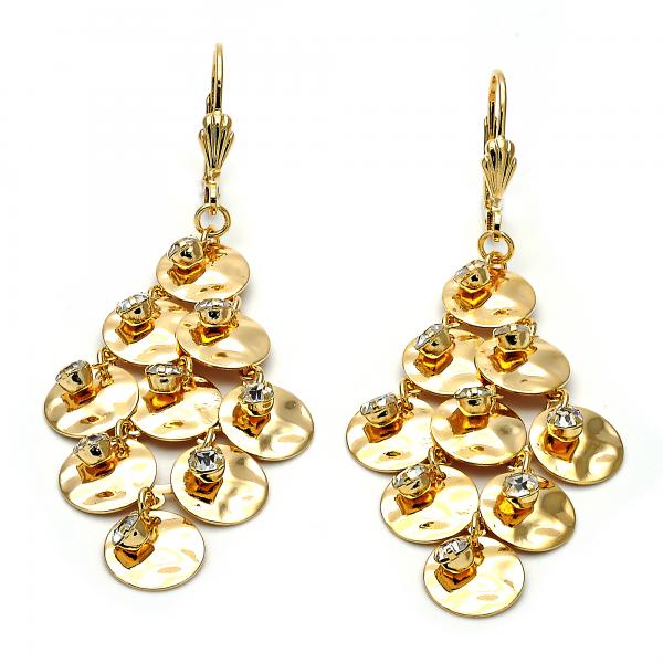 Arete Chandelier 5.094.005 Oro Laminado, con Zirconia Cubica Blanca, Pulido, Dorado