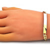 Pulsera con Placa 03.63.2229.08 Oro Laminado, Pulido, Dorado