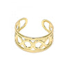 Anillo del Pie 01.376.0006 Oro Laminado, Diseño de Infinito, Pulido, Dorado
