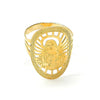Anillo Elegante 5.178.007.09 Oro Laminado, Diseño de Virgen Maria, Diamantado, Dorado