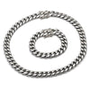 Collar y Pulso 06.116.0041 Acero Inoxidable, Diseño de Miami Cubana, Pulido, Acero
