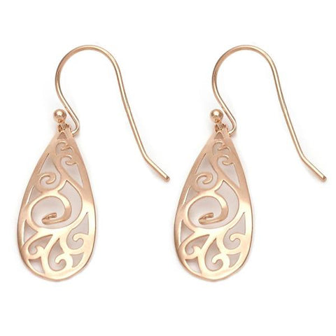 Arete Colgante 02.174.0038.1 Plata Rodinada, Pulido, Oro Rosado