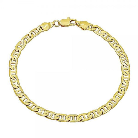 Pulsera Básica 5.222.024.09 Oro Laminado, Diseño de Mariner, Pulido, Dorado