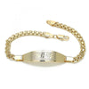 Pulsera con Placa 03.63.1915.08 Oro Laminado, Pulido, Dorado
