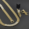 Collar, Pulso y Arete 5.014.001 Oro Laminado, con Zirconia Cubica , Dorado