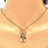 Dije Religioso 05.09.0064 Oro Laminado, Diseño de Cruz, Pulido, Dorado