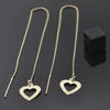 Arete Violador 02.64.0542 Oro Laminado, Diseño de Corazon, Dorado