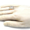 Anillo de Hombre 01.266.0049.12 Oro Laminado, con Zirconia Cubica Blanca y Micro PaveBlanca, Pulido, Dorado