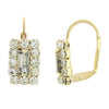 Arete Gancho Frances 5.125.020.1 Oro Laminado, con Zirconia Cubica Blanca, Pulido, Dorado
