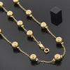 Collar y Pulso 5.007.001 Oro Laminado, Diseño de Bola, Dorado