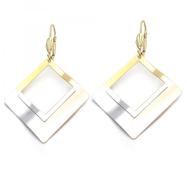 Arete Colgante 5.070.005 Oro Laminado, Tricolor