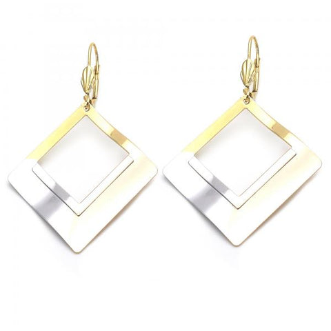 Arete Colgante 5.070.005 Oro Laminado, Tricolor