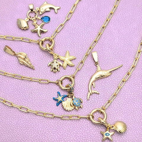 Joyas marinas de oro laminado