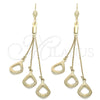 Arete Largo 5.072.006 Oro Laminado, Pulido, Tono Dorado