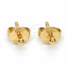 Arete Dormilona 5.128.006 Oro Laminado, Diseño de Bola, Pulido, Tono Dorado