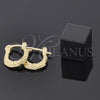 Argola de Niño 5.159.079 Oro Laminado, Diamantado, Tono Dorado