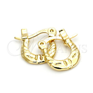 Argola de Niño 5.159.079 Oro Laminado, Diamantado, Tono Dorado