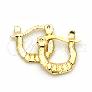 Argola de Niño 96.041 Oro Laminado, Pulido, Tono Dorado