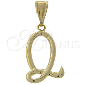 Dije Elegante 05.16.0145 Oro Laminado, Diseño de Bufalo, Pulido, Tono Dorado