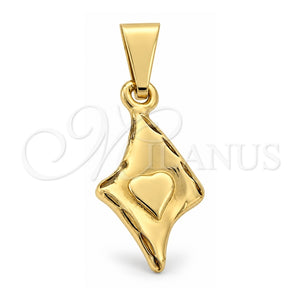 Dije Elegante 05.16.0147 Oro Laminado, Diseño de Bufalo, Pulido, Tono Dorado