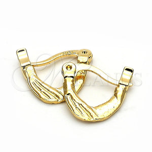 Argola de Niño 5.159.086 Oro Laminado, Diamantado, Tono Dorado