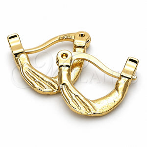 Argola de Niño 5.159.086 Oro Laminado, Diamantado, Tono Dorado