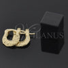 Argola de Niño 5.159.088 Oro Laminado, Diamantado, Tono Dorado