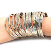 Docena de Aros 5.264.002.04 Chapa de Oro, Diamantado, Tres Tonos (06 MM Thickness, Size 4 (2.25 Diameter))