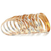 Docena de Aros 5.264.002.04 Chapa de Oro, Diamantado, Tres Tonos (06 MM Thickness, Size 4 (2.25 Diameter))